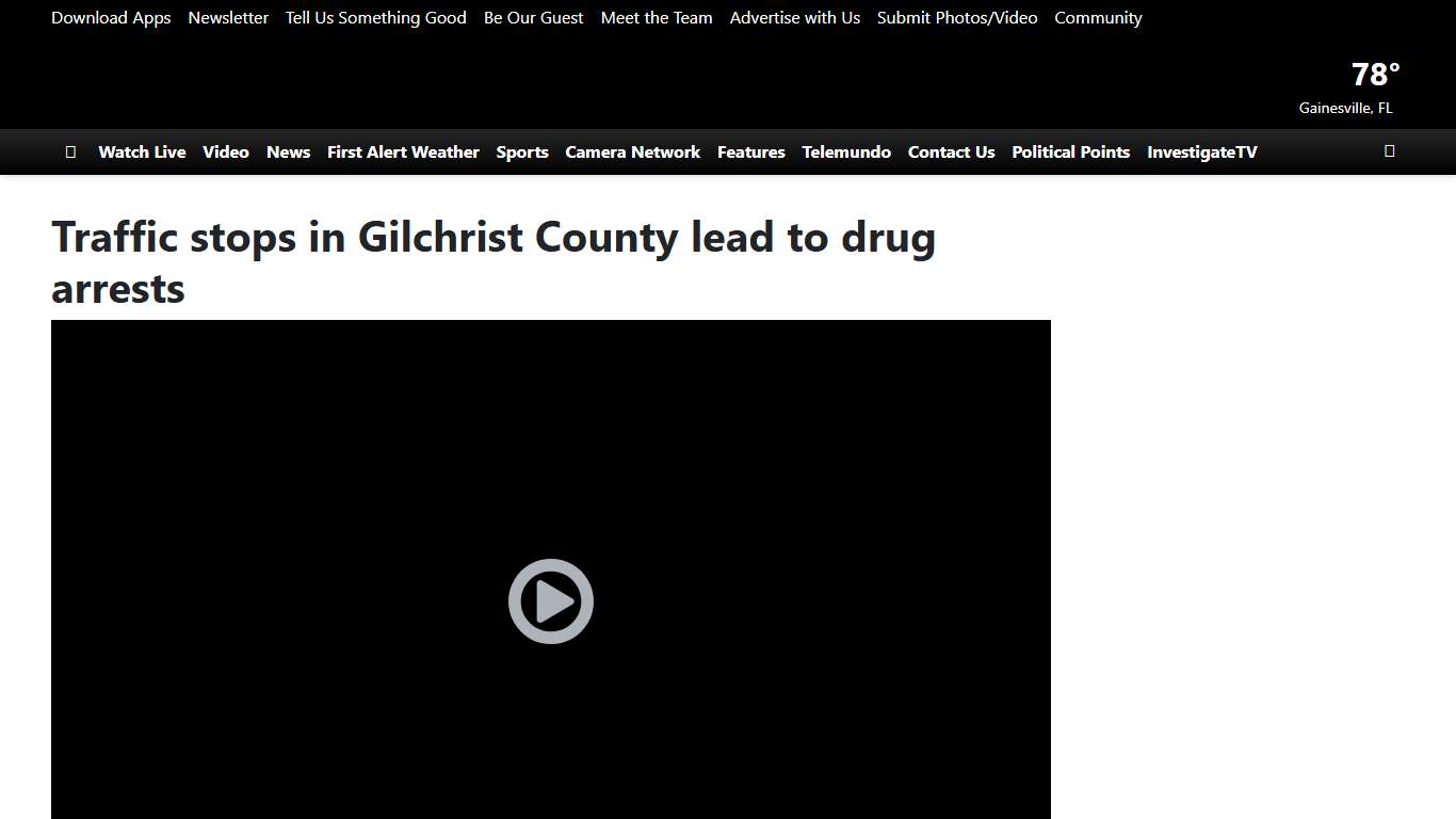 Traffic stops in Gilchrist County lead to drug arrests